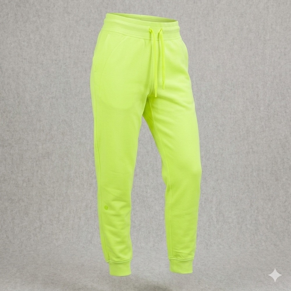 Lululemon Scuba Hi-Rise Jogger Sweatpants Size 4 Electric Lemon Neon Yellow NWOT